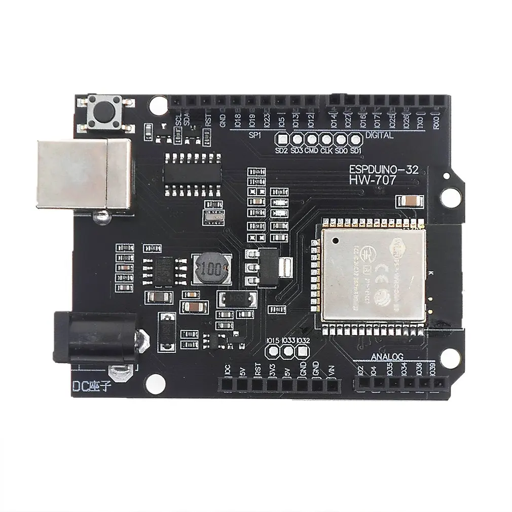 Placa de desenvolvimento esp32 porta serial wifi ethernet iot mapa sem fio transceptor transmissão ESPDUINO-32 ESP-WROOM-32