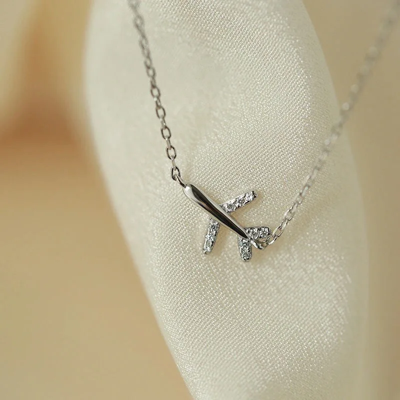 Fashion Simple stainless steel Copper 3A Hao Stone Texture Airplane Bracelets For Women Delicated All Match Chain Jewelry Gift