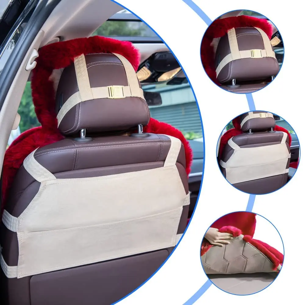 Fur Seat Covers Set For Women Plush Car Seat Cover Cushion Car Seat Cover Sets Fluffy For Toyota Volkswagen Lada Kia Ford Mazda