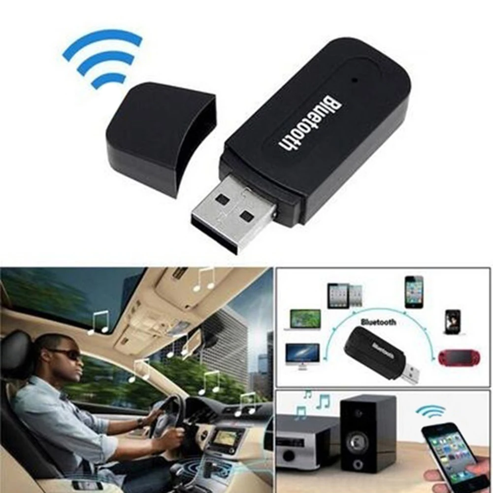 AUX Mini Stereo 3.5mm Interface Dongle USB Wireless Audio Music Receiver Adapter for IOS Andriod Phone Tablet PC