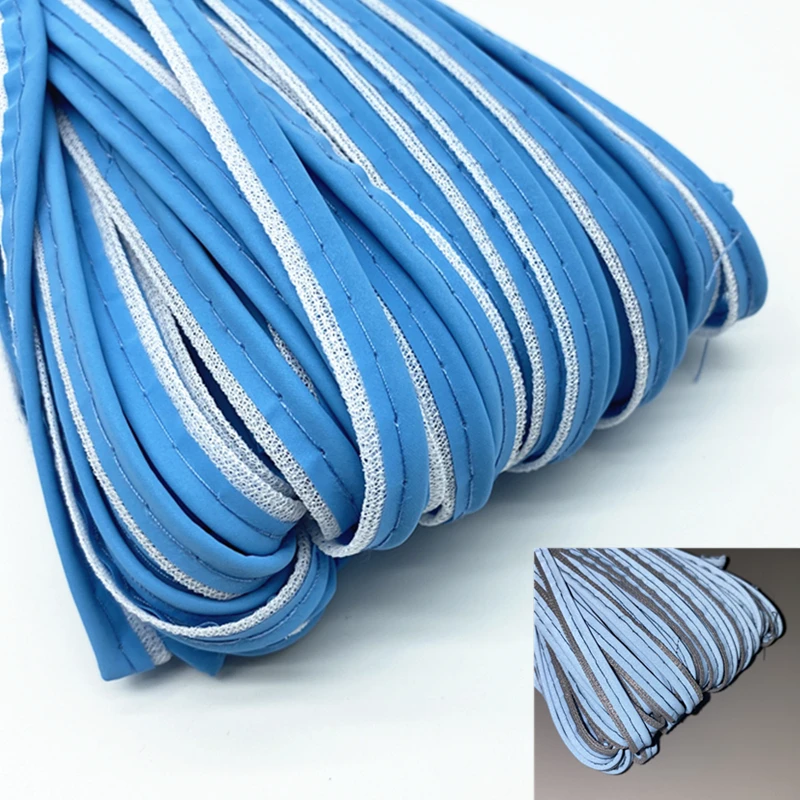 5 yards 9mm Reflective ribbon Edge Sewing Ribbon Cord Rope for Sheets Sofa Curtains Hats Clothes Various Fabric  DIY #RoLi