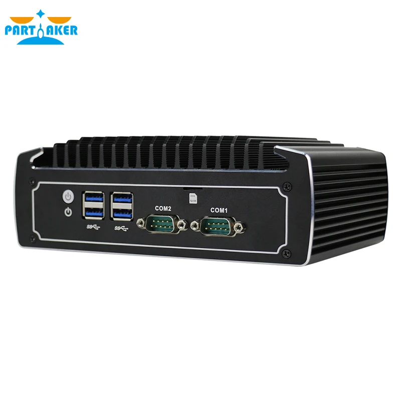 Imagem -02 - Parceiro-mini Computador Fanless Windows 11 Gen Intel Core i5 10310u 4k Lan Rs232 pc Barebone Slot para Cartão Sim Windows 11