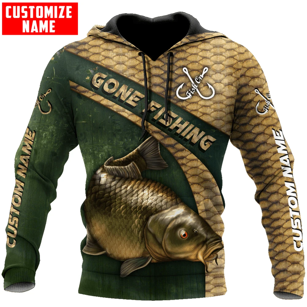 

Custom name Carp Fishing Skin Camo 3D Printing Men's Hoodie & Sweatshirt Autumn Unisex Zip Hoodie Casual Tracksuits KJ780