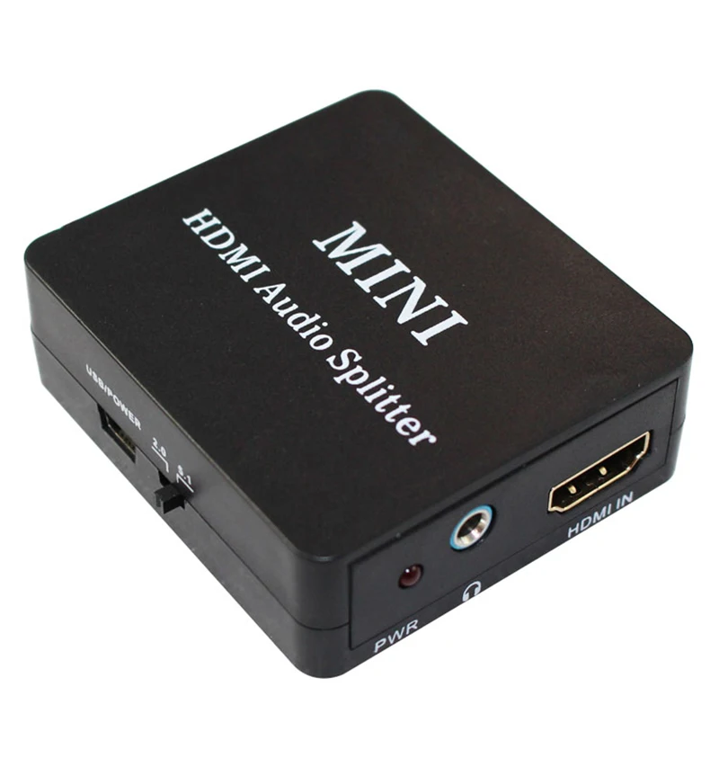 HDMI Audio Splitter Extractor met 2CH/5.1CH SPDIF COAXIALE Audio Extractor Converter Audio Splitter voor XBOX PS4 Hoofdtelefoon