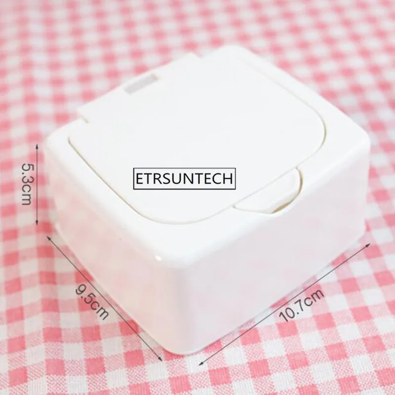 50pcs Plastic Press White Storage Box Case Holder Craft Organizer Beads Jewelry Necklace Container