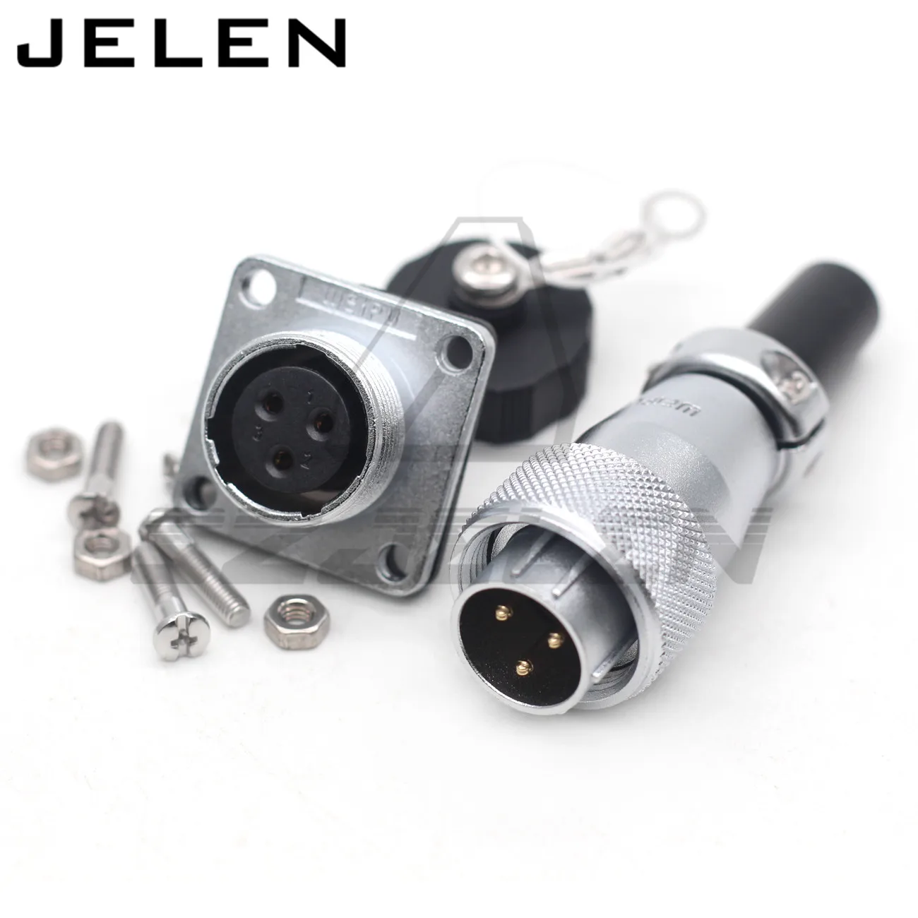 WEIPU WS16 serie 2 3 4 5 7 9 10 pin male plug female socket connector Metal waterproof connector, LED power wire cable plug