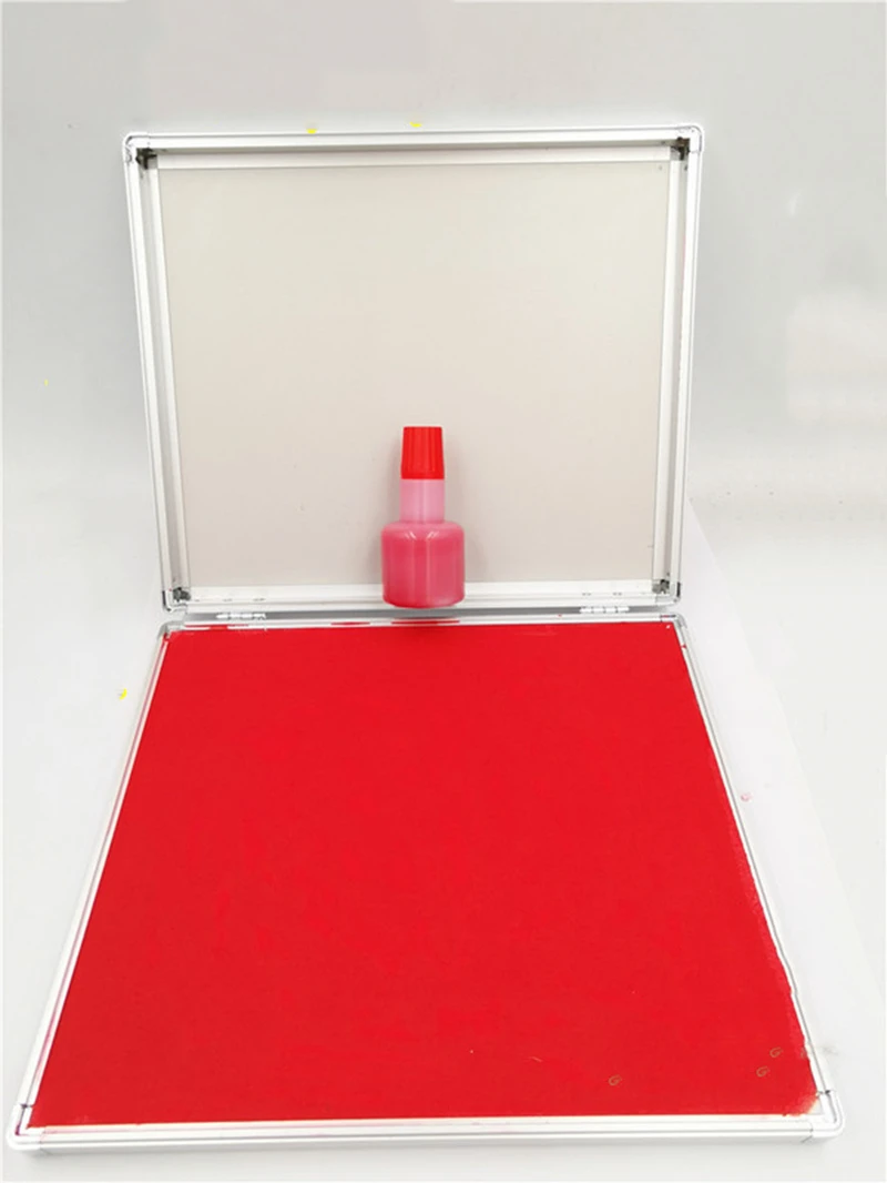 Taoist Printing Pad, Red Large Ink Pad, Sponge Printing Pad, Aluminum Box