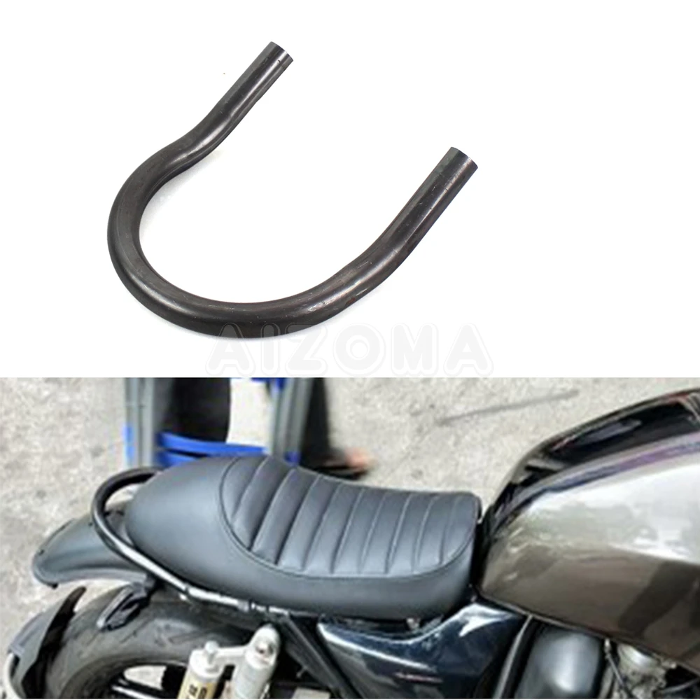 Steel Cafe Racer 7/8\'\' Tube Rear Seat Frame Hoop Brat Style Loop Universal For Harley Yamaha Honda Suzuki Kawasaki Ducati BMW