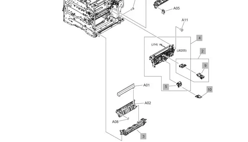 

Paper Pickup Assy Paper Feed Frame Assy For Hp M607 M608 M609 N DN X M607DN E60055 E60065 E60075 RM2-6771-000CN RM2-6749-000CN