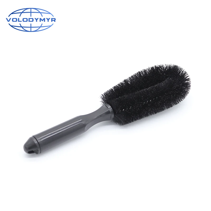 

Car Wash Brush Black Hub Brushes Tire Cleaner with Plastic Handle and Soft Bristle Wash Tools for Auto Cleaning Washing