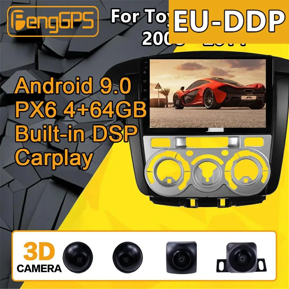 For Toyota Innova Android Radio 2008 - 2014 Car multimedia Player Stereo PX6 GPS Navigation Head unit 360 Camera Autoradio