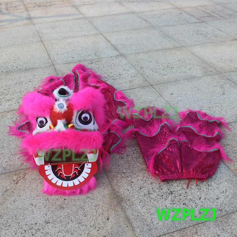 Children's Day 12 inch Lion Dance Costume With Pants 3-5 Age Art Party Performance Sport Gift Parade Event Stage Mascot