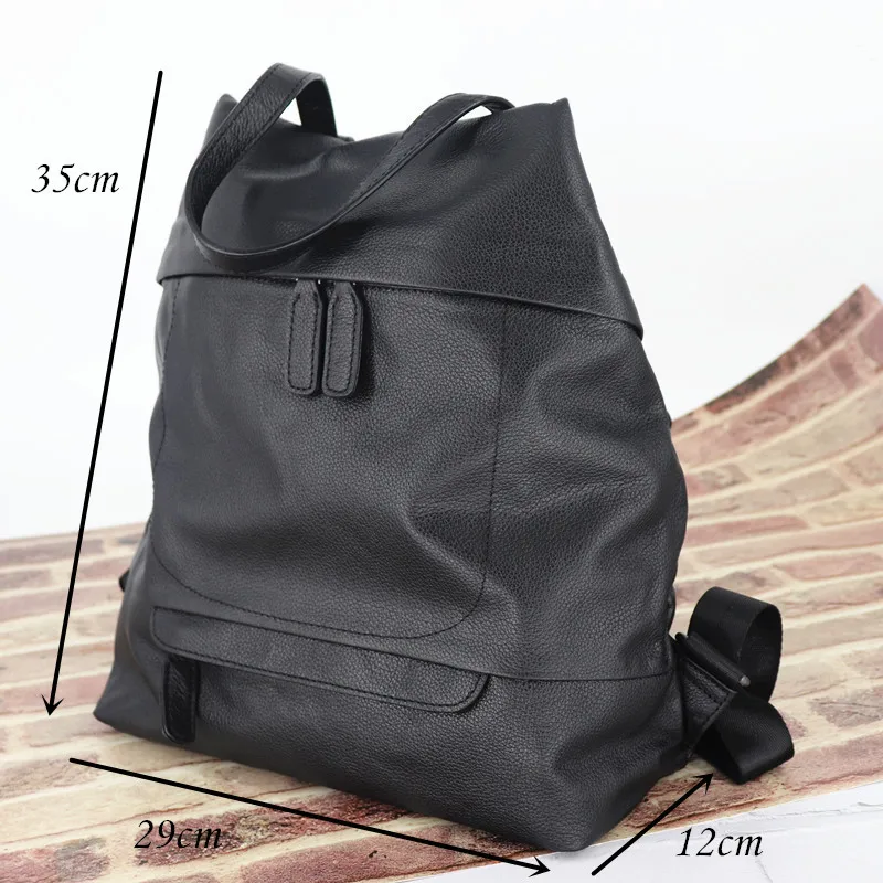 Multifunction Backpack Women Bag Genuine Leather Shoulder Bags Female Travel knapsack Casual Designer Daily Student School Bags