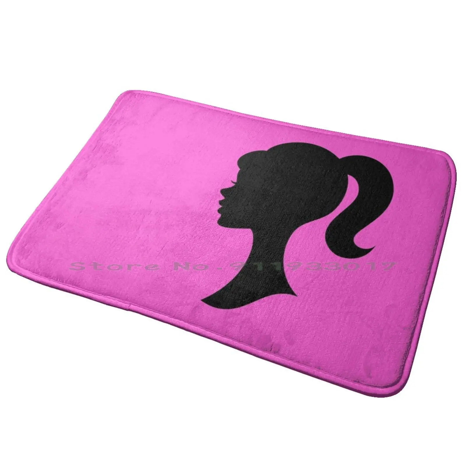 Face Silhouette , Ponytail Entrance Door Mat Bath Mat Rug Yuki Tsunoda Autograph Yuki Tsunoda Signature Yuki Tsunoda Racing