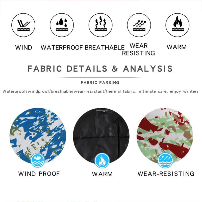 Ski Suit Men Winter Warm Windproof Waterproof Outdoor Sports Snow Jackets and Pants Ski Equipment Skiing And Snowboard Snowsuit