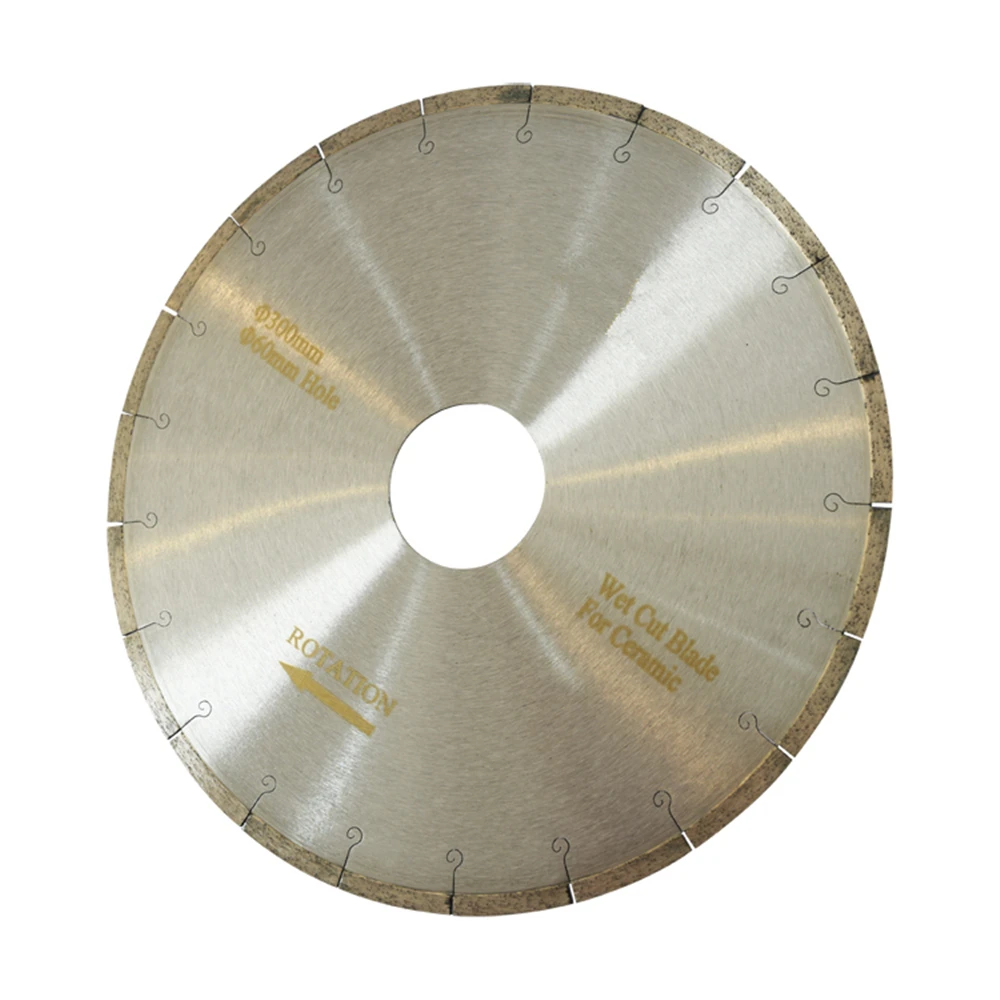 DB01 Diameter 300mm Fish Hook Continuous Rim Diamond Saw Blades for Ceramic 12 Inch Silent Cutting Blades Cutting Disc 1PC