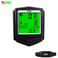 Bicycle Computer Wireless Waterproof MTB Bike code table Heart Rate Monitor Cycling Speedometer Odometer Stopwatch 24 Function