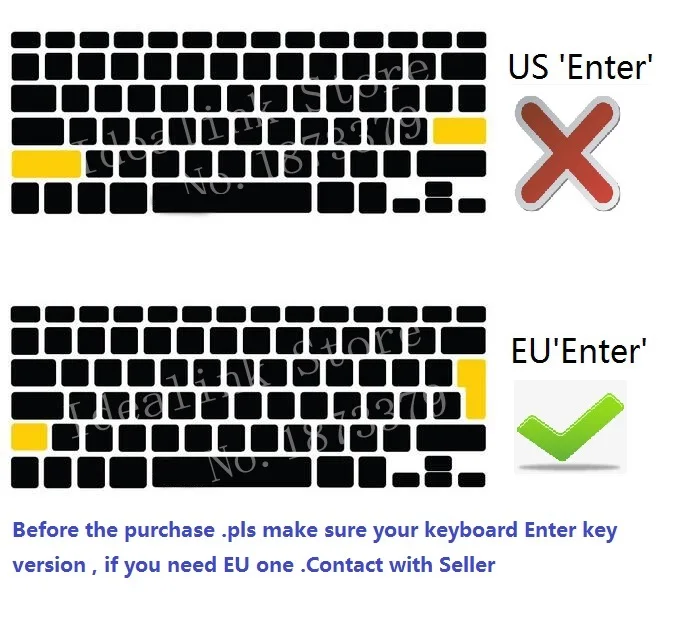 EU Layout Keyboard Protector for Macbook Pro 13 2020 M1 Chip A2338 Keyboard Cover Silicon For Macbook Pro M1 Chip Keyboard Skin