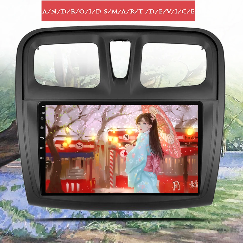 Android 13 9'' IPS 2Din Car Radio 8Core 8G 256G 4G Lte WIFI GPS Multimedia PC Tablet For Renault Logan 2 Sandero 2 2014-2019