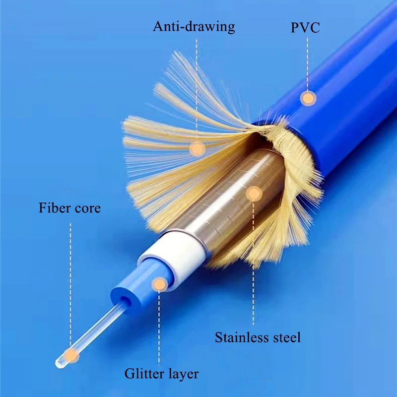 Htoc único-modo upc LC-LC cabo de fibra óptica blindado à prova dwaterproof água puxar roedor mordida resistência vários comprimentos boa estabilidade