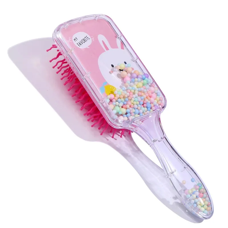 Long Hair Anti-knot Hair Brush Massage Children Comb Cute Girl Comb Carry Daisy Rabbit Portable Parting Comb Pattern Cartoon