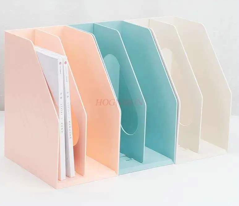 Bestand Rek Verdikte Plastic Boekenplank Map Data Frame Boek Opbergdoos Desktop Mode Kantoorbenodigdheden Multi-layer Student