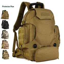 Outdoor Travel Camping Hunting Hiking 40L Backpack +Waist Bag Military Tactical Waterproof Bag MOLLE Combat Army Rucksack