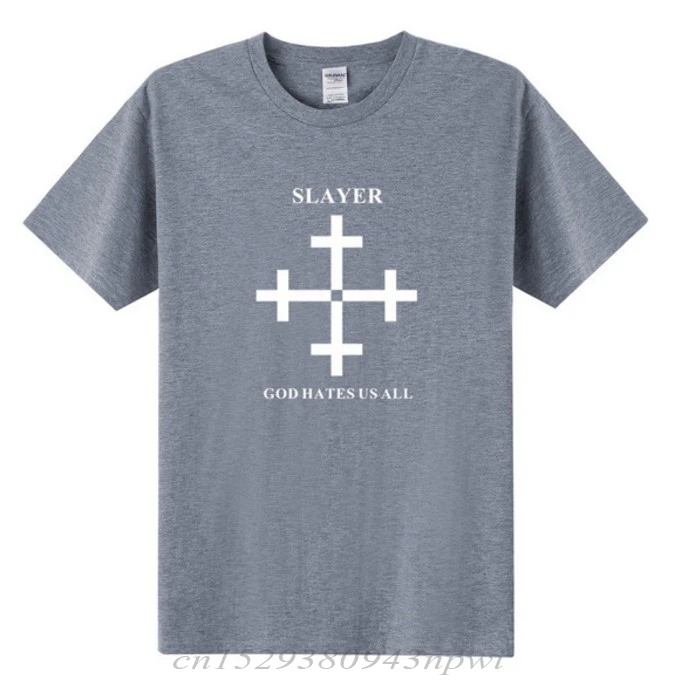 2020 Summer Fashion Slayer T Shirt Men God Hates Us All Men T Shirt Metal Rock Band Short Sleeve Cotton T-shirt Men Tops