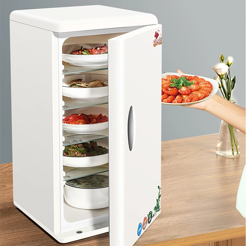 Lemari penyimpanan dapur rumah tangga 36L, lemari penyimpan makanan berkapasitas besar tanpa lemari penyimpan makanan listrik, sayuran hangat