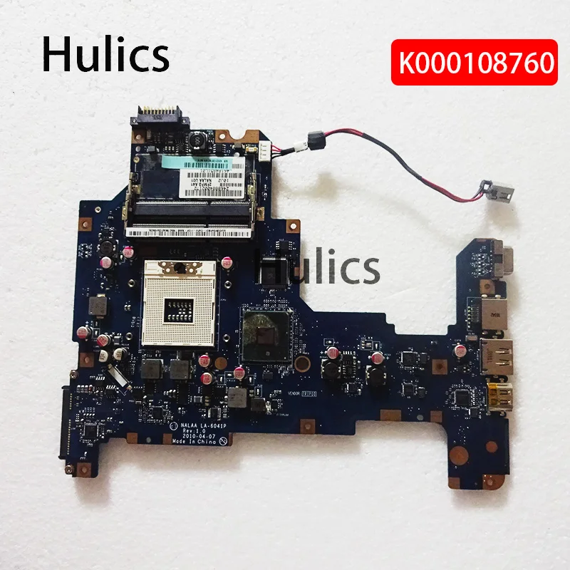 

Hulics Used Laptop Motherboard For Toshiba Satellite L670 L675 NALAA LA-6041P K000108760 Mainboard HM55 DDR3 Main Board