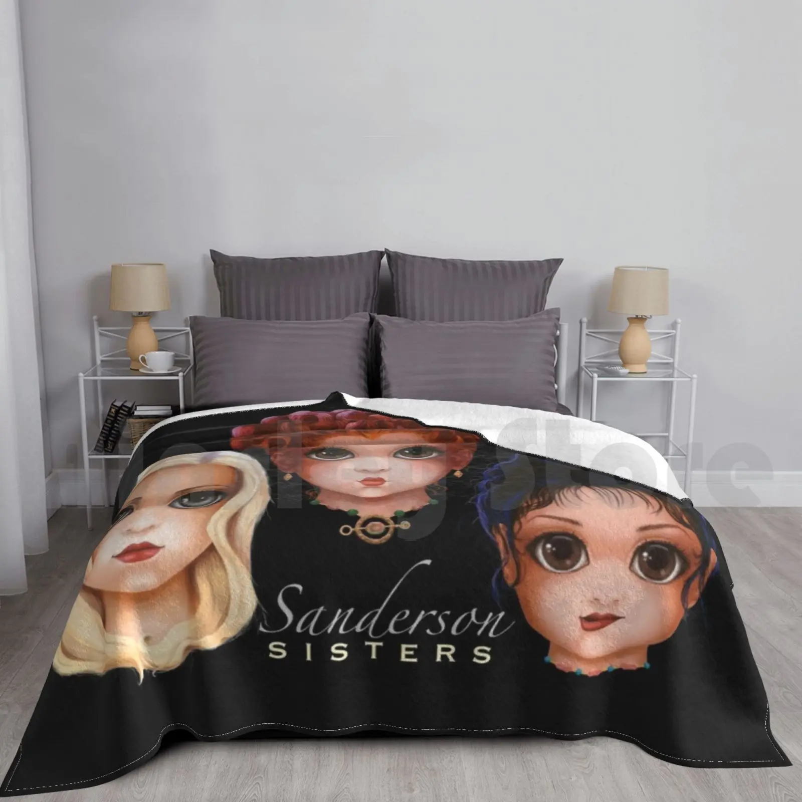 Sanderson Sisters ( Bitty Baddies ) Blanket For Sofa Bed Travel Sanderson Sisters Sanderson Witches