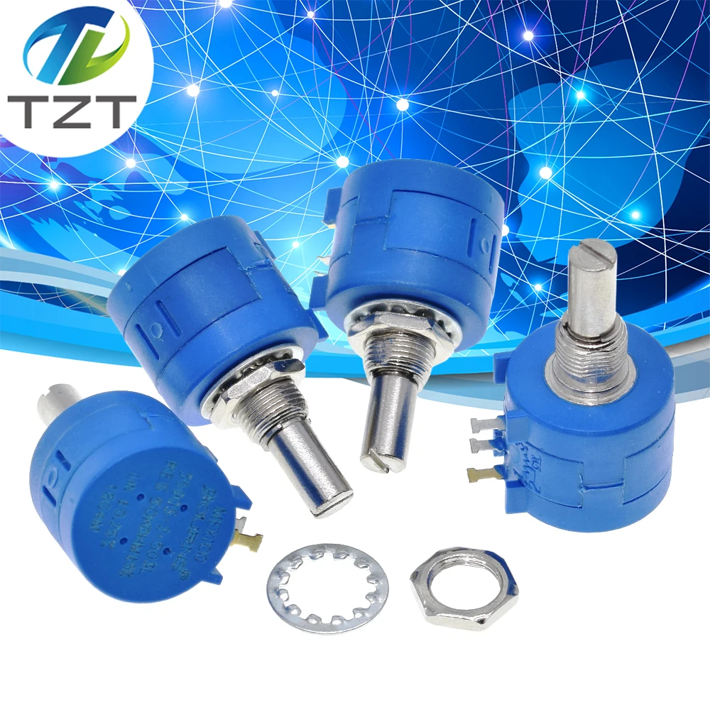 

TZT 3590S series potentiometer 500 1K 2K 5K 10K 20K 50K 100K ohm 3590S-2-103L 3590S 101 102 103 104 201 202 203 501 502 503