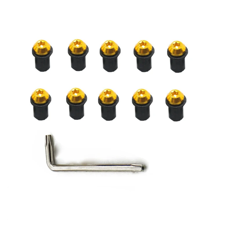 M5 Fastener Nuts Windscreen Windshield Screw Mounting Bolts For Suzuki GSXR GSX-R 600 750 1000 K1 K2 K3 K4 K5 K6 K7 K8 K9 K11