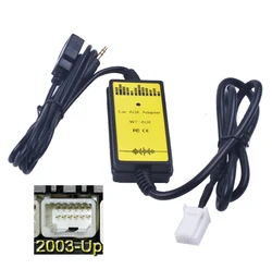 Car CD Adapter MP3 Audio Interface AUX USB Adapter SD 2x6P Connect CD Changer for Toyota Camry Corolla Auris Lexus