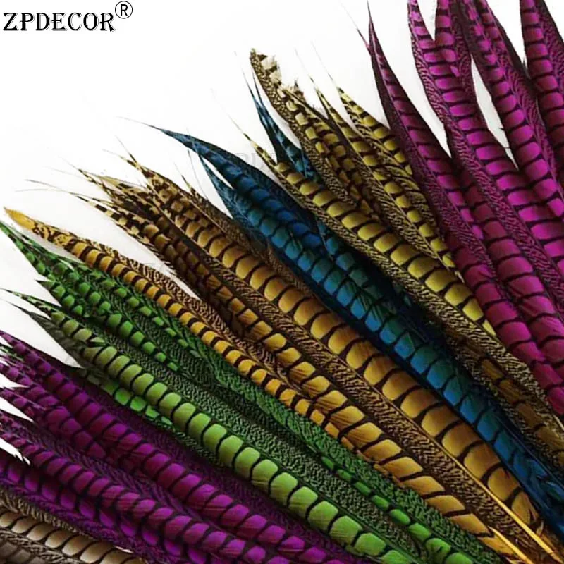 

ZPDECOR 65-70cm 26-28 Inch Lady Amherst Pheasant Feathers Color Can Be Customized