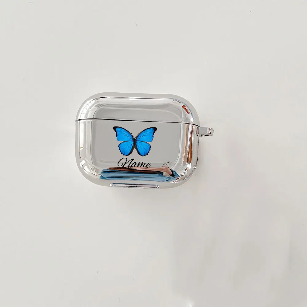 Nome personalizado para Apple Airpods, capa protetora do fone de ouvido, fones de ouvido, texto personalizado para Airpods Pro Cover