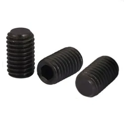 1/50pcs M2.5 M3 M4 M5 M6 M8 M10 M12 M16 검정색 등급 12.9 강철 알렌 헤드 육각 육각형 소켓 플랫 포인트 세트 스크류 엔드 그럽 볼트
