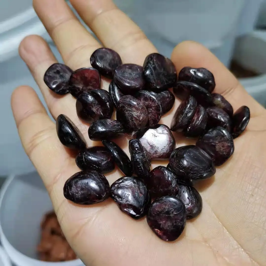 Natural Rough Red Garnet Stones Raw gem Chips Stone Crushed Crystal for Arts