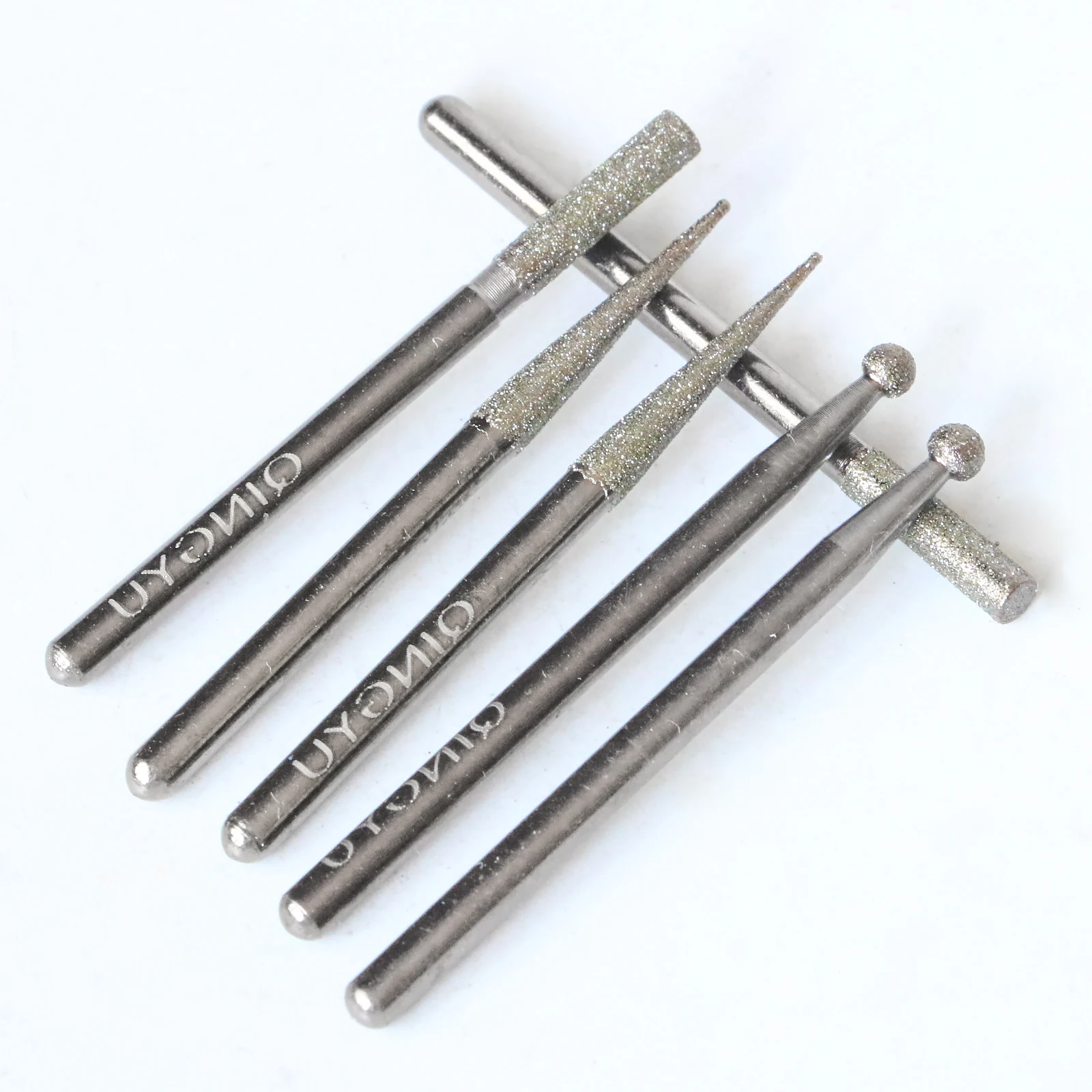 30 Stück diamantbeschichteter zylindrischer Grat 3 mm Kugeltyp/Kegeltyp Kettensägenschärfer Steinfeile Kettensäge Schärfen Schnitzen Schleifen – Detail 5