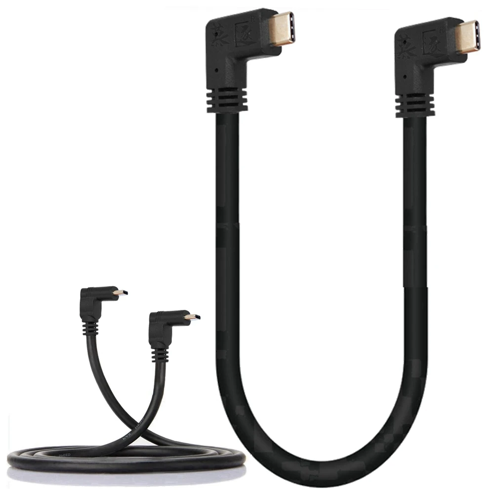 0,3 m-1,8 m Daten Kabel Extender Schwarz Teile Telefon Ersatz Typ C Stecker Auf Männliche TPE USB 3,1 verlängerung 10 Gb/s 1ft 2