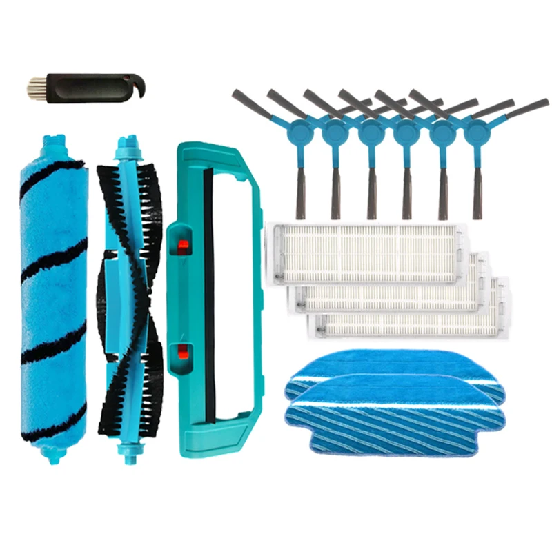 قطع غيار Xiaomi Mijia STYJ02YM ، فرشاة الأسطوانة الرئيسية ، فرشاة جانبية ، فلتر Hepa لـ Conga 3490 3290 ، ممسحة ، قطع غيار