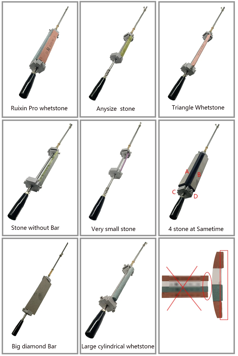 Whetstone Holder Clip for Ruixin Pro sharpener Whetstone operating Parts Edge Pro sharpener Accessories
