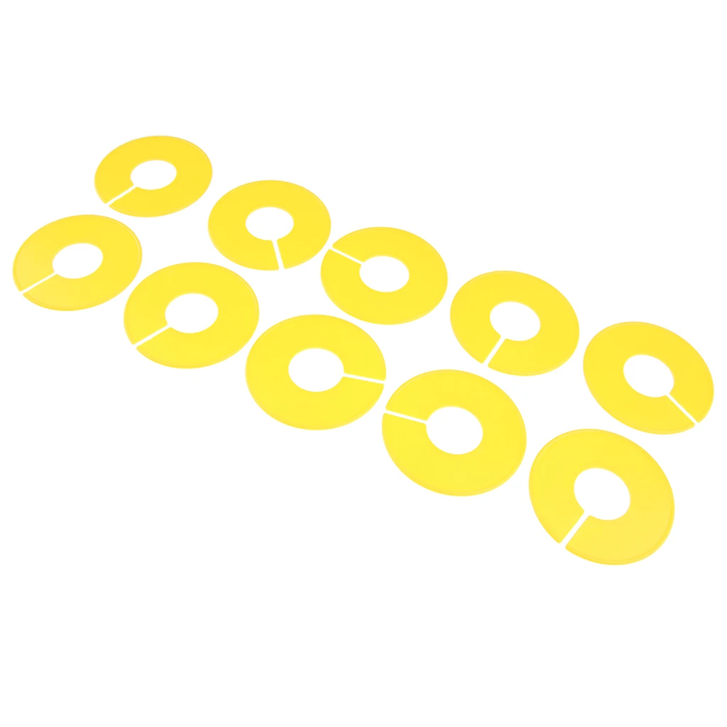 10 Pack DIY Baby Clothing Size Dividers Plastic Clothe Marking Ring Size Dividers Garment Size Tags Round Hangers Rack