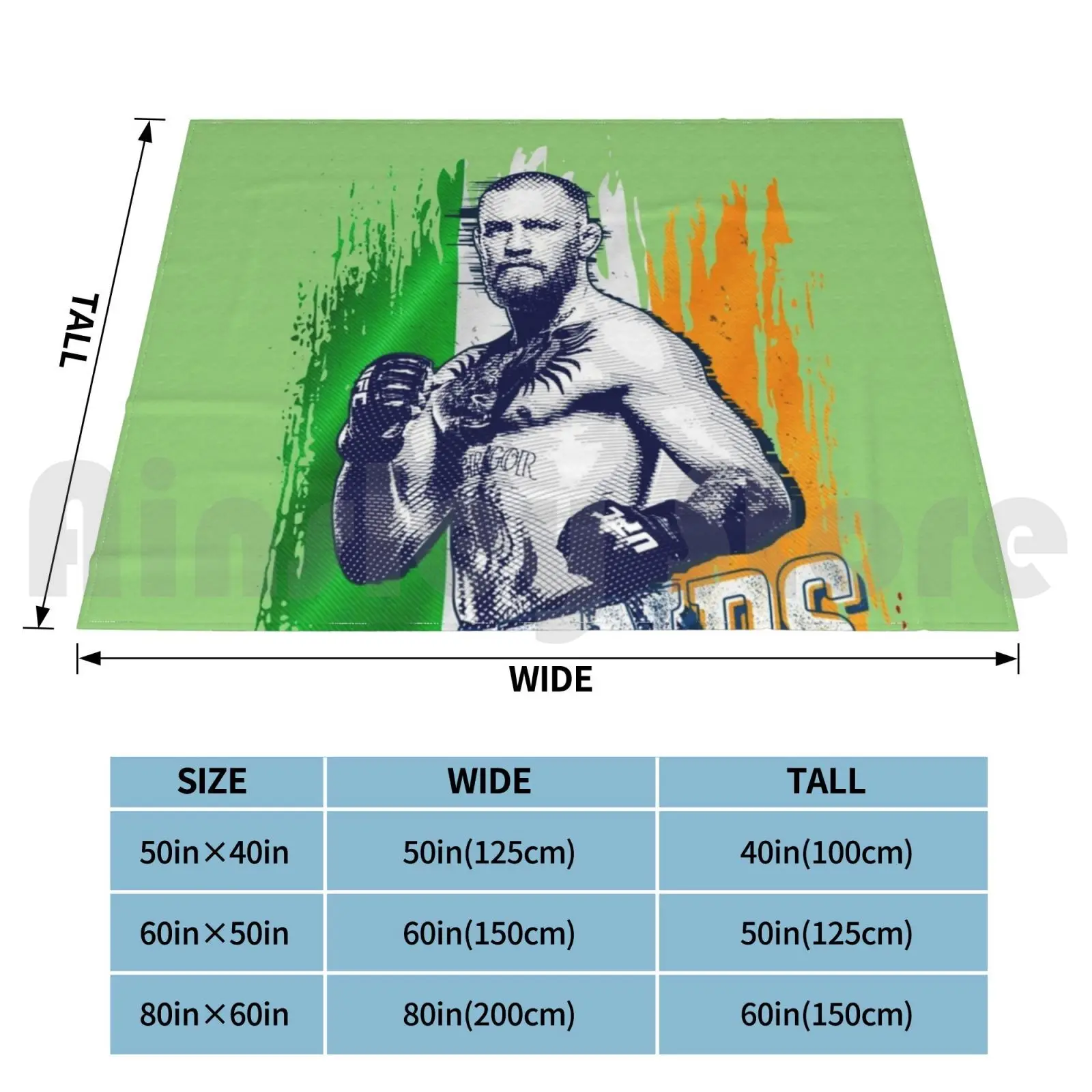 Conor Mcgregor-Legends Fighting | Ireland Blanket Fashion Custom Mcgregor Conor Mcgregor Conor Boxing
