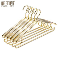 10 pcs/lot Space Alluminum Alloy Coat Hangers with Wide Shoulder Anti-Slip Traceless Metal Cothes Hanger Closet Space Saving