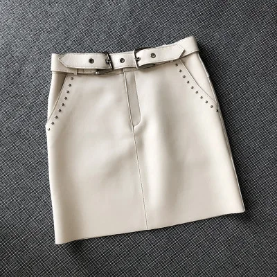 Top brand Spring 2020 Women Genuine Real Sheep Leather Skirt E52  high quality