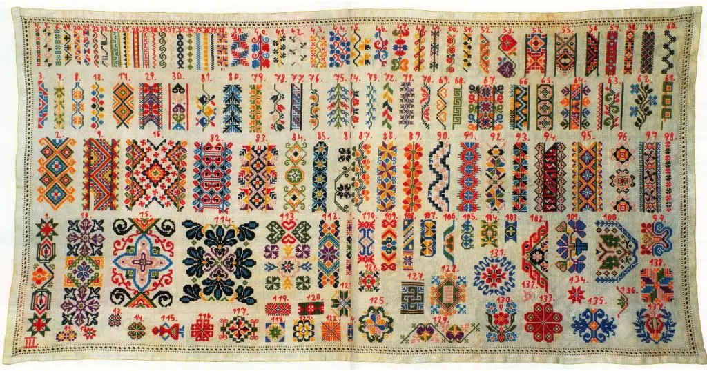 

Gorgeous Slovak Pattern Atlas 116-60Counted Cross Stitch 11CT 14CT 18CT DIY Chinese Cross Stitch Kits Embroidery Needlework Sets