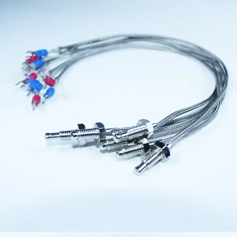 เซ็นเซอร์อุณหภูมิ Thermocouple 0.5M ความยาวความร้อนสายไฟเครื่องตรวจจับที่สามารถชาร์จ M6 Nut