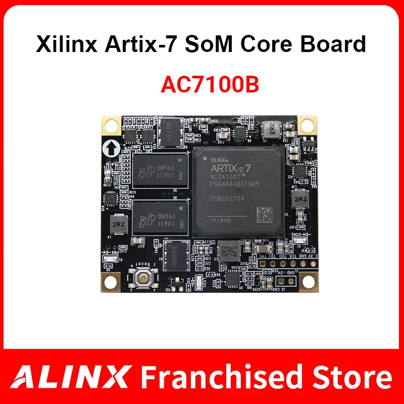 

ALINX SoM AC7100B: XILINX Artix-7 XC7A100T FPGA Core Board Industrial Grade Module