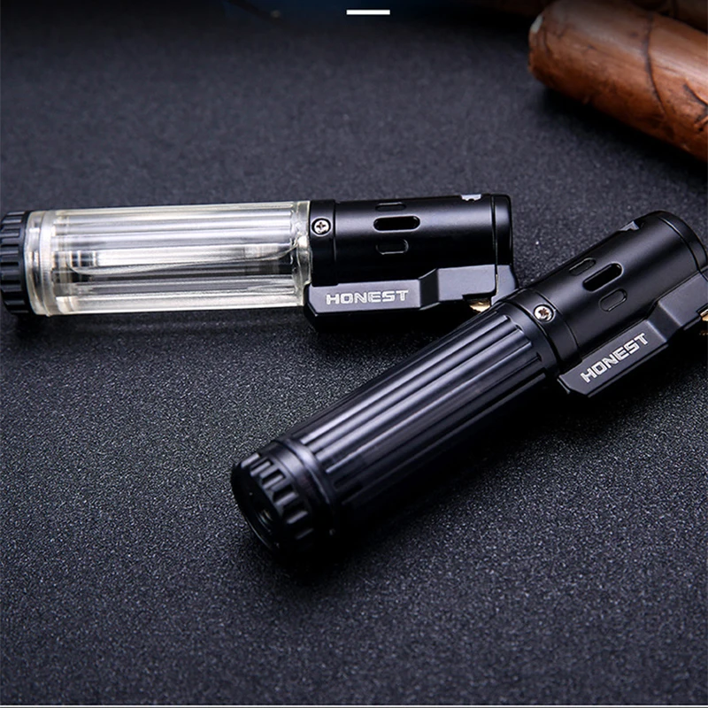 HONEST Gas Lighter Lighters Smoking Accessories Blue Flame Butane Torch Lighter Cigarettes Lighter Gadgets For Men 2020 New